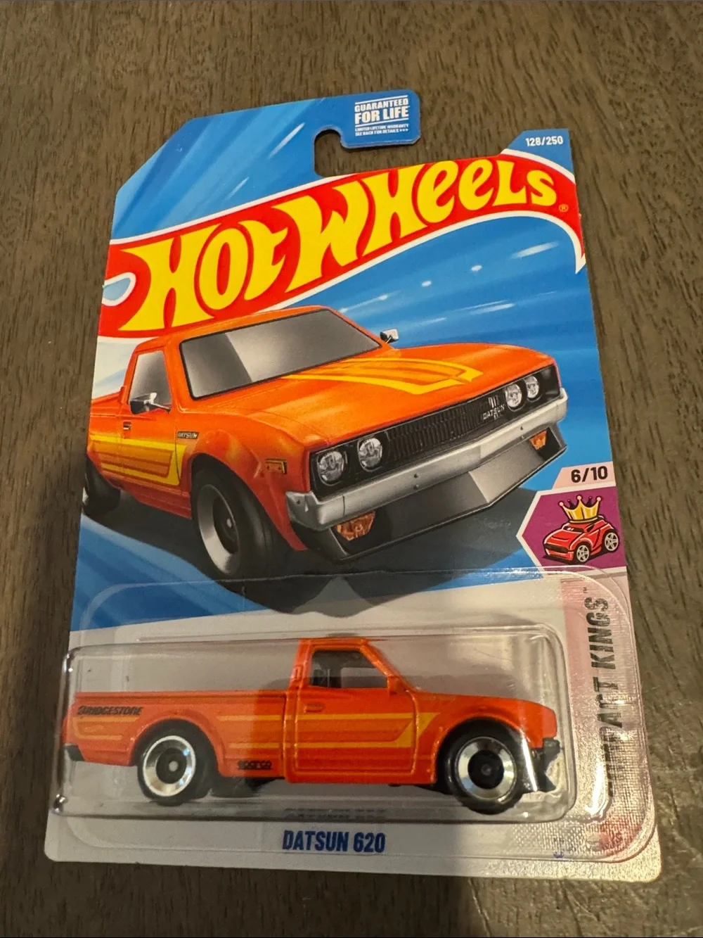 Hot Wheels Orange Pickup Truck Toy - Die-Cast Kids Vehicle